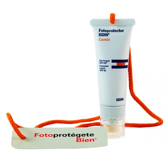Isdin fotoprotector combi gel-cream spf 50+ + protector labial spf 40 - Farmacia Olmos