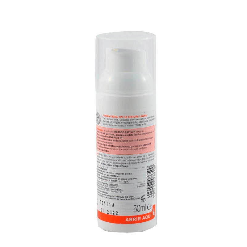 Olmos Protector SPF 30 crema facial ligera 50ml-Farmacia Olmos
