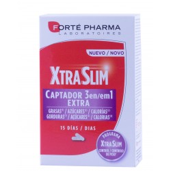 Forte pharma xtraslim captador 3 en 1 60 capsulas-farmacia olmos