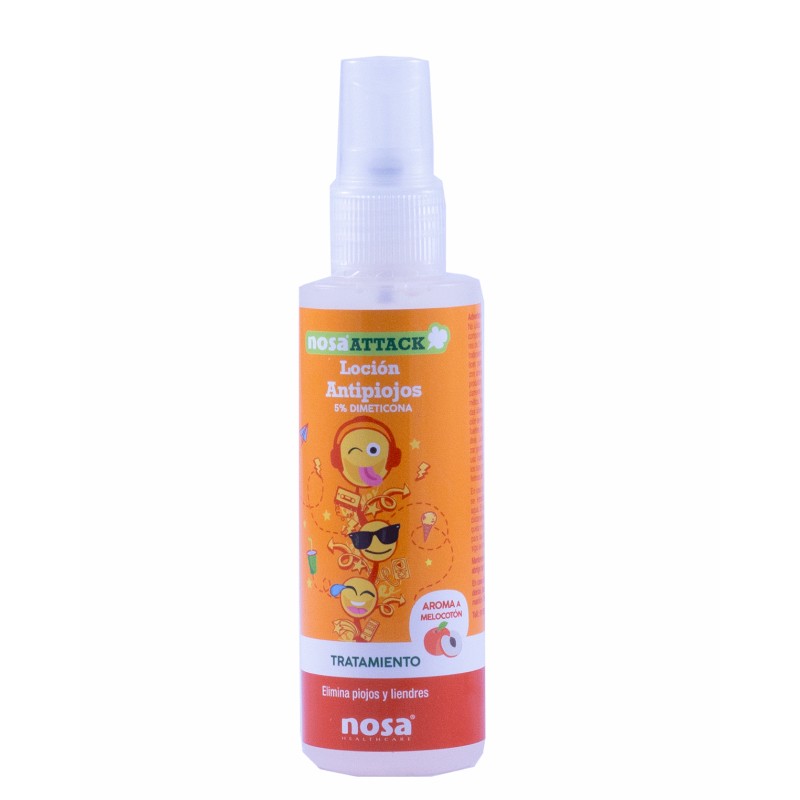 Nosa attack locion antipiojos (aroma melocoton) 100 ml- Farmacia Olmos
