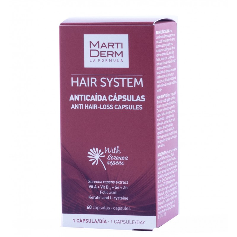 Martiderm hair system 60 capsulas anticaida-Farmacia Olmos