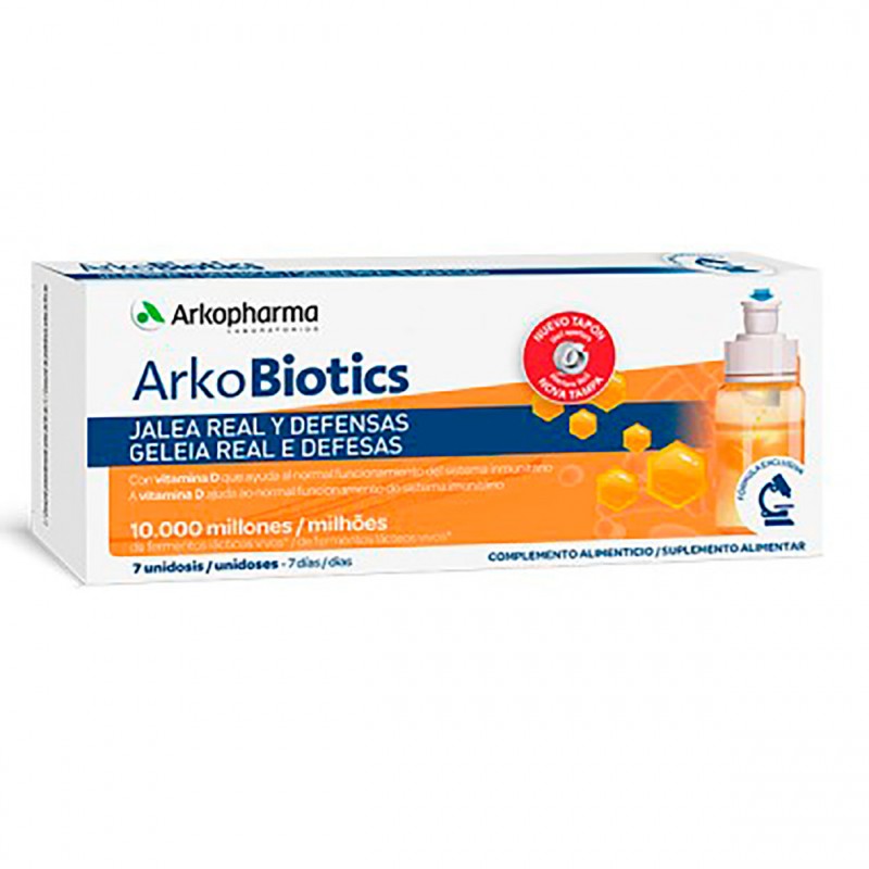 Arkobiotics jalea real y defensas  adultos 7 unidosis-Farmacia Olmos
