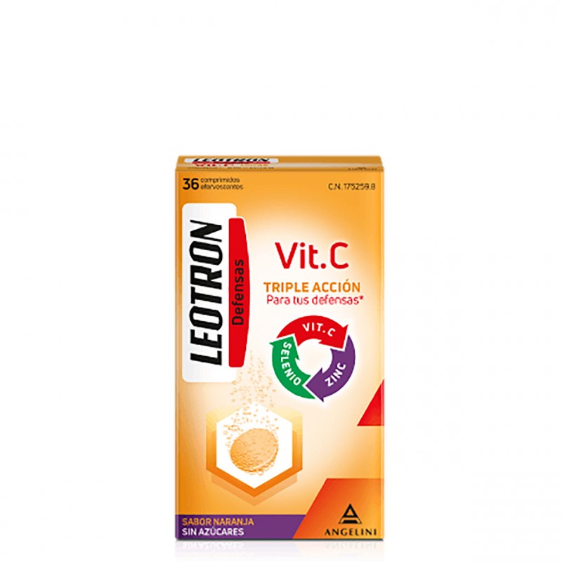 Leotron vitamina 36 comprimidos efervescentes-Farmacia Olmos