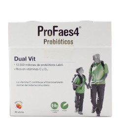 Profaes4 probioticos dual-vit 30 sticks-Farmacia Olmos