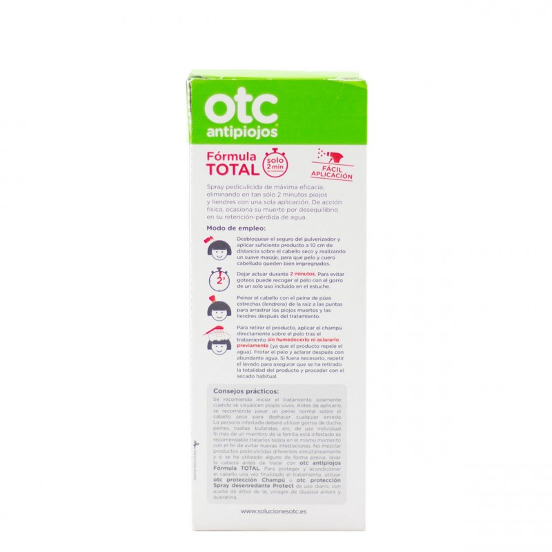 Otc antipiojos formula total spray 125ml-Farmacia Olmos