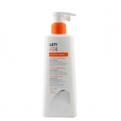 Leti at-4 atopic skin leche corporal  250 ml + regalo  gel 250 ml-Farmacia Olmos