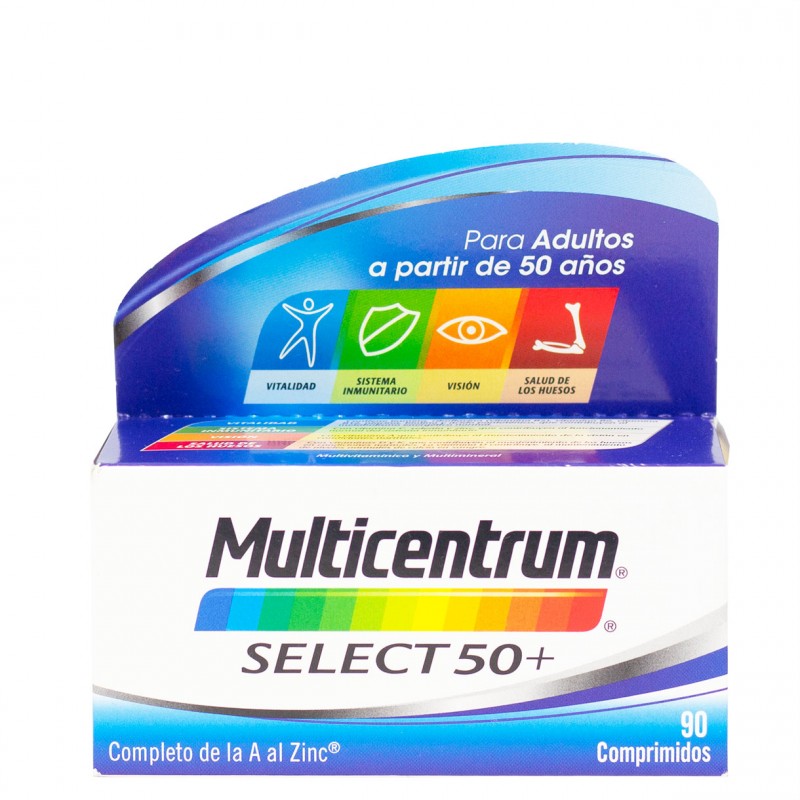 Multicentrum select 50+ 90 comprimidos-Farmacia Olmos