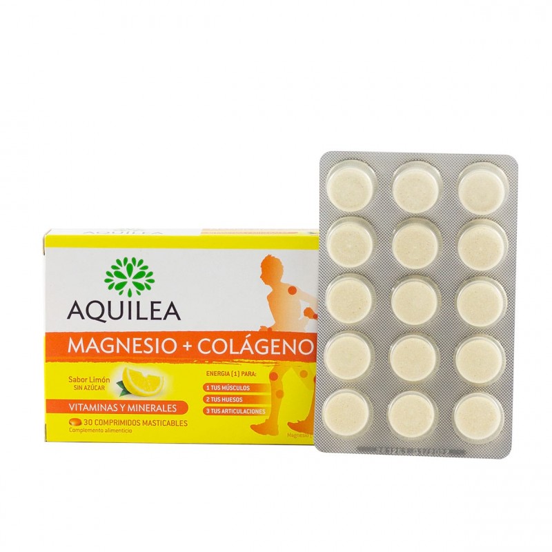 Aquilea magnesio+colageno 30 comprimidos masticables - Farmacia Olmos