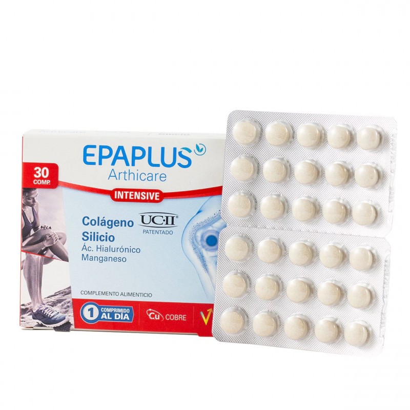 Epaplus colageno+silicio+hialuronico+manganeso ucii 30 comprimidos - Farmacia Olmos