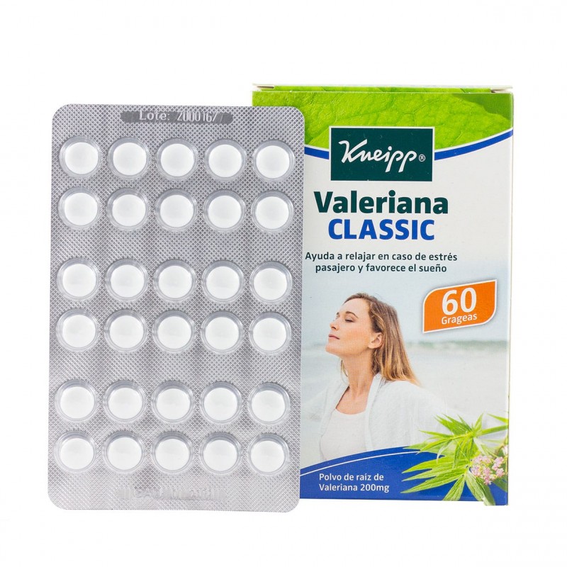 Kneipp valeriana classic 60 grageas - Farmacia Olmos