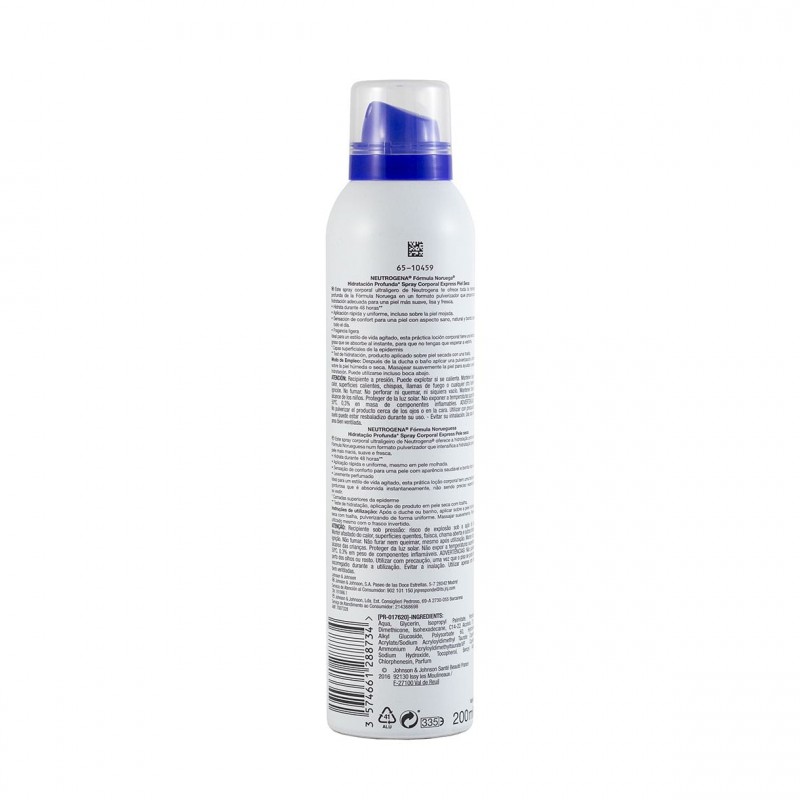 Neutrogena hidratacion profunda spray corporal express piel seca 200 ml-Farmacia Olmos