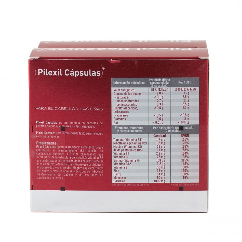 Pilexil anticaida 100 capsulas duplo +regalo champu 100ml-Farmacia Olmos