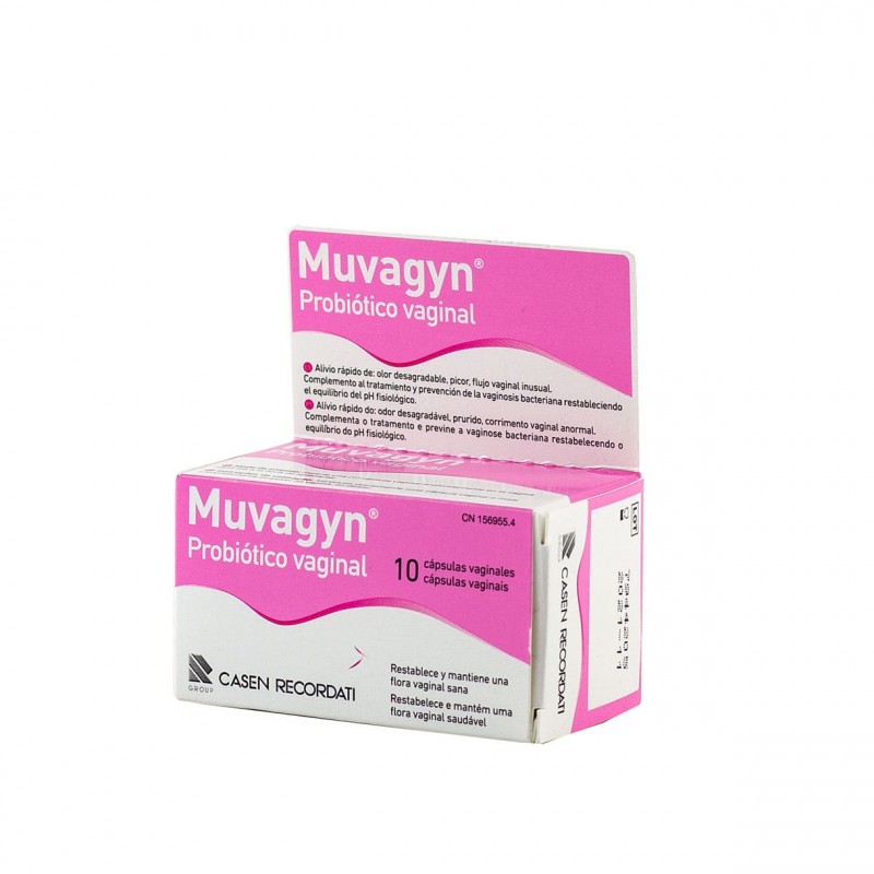 Muvagyn probiotico vaginal 10 capsulas vaginales - Farmacia Olmos