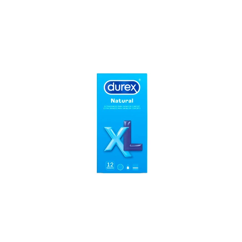 Durex natural xl 12 preservativos- Farmacia Olmos