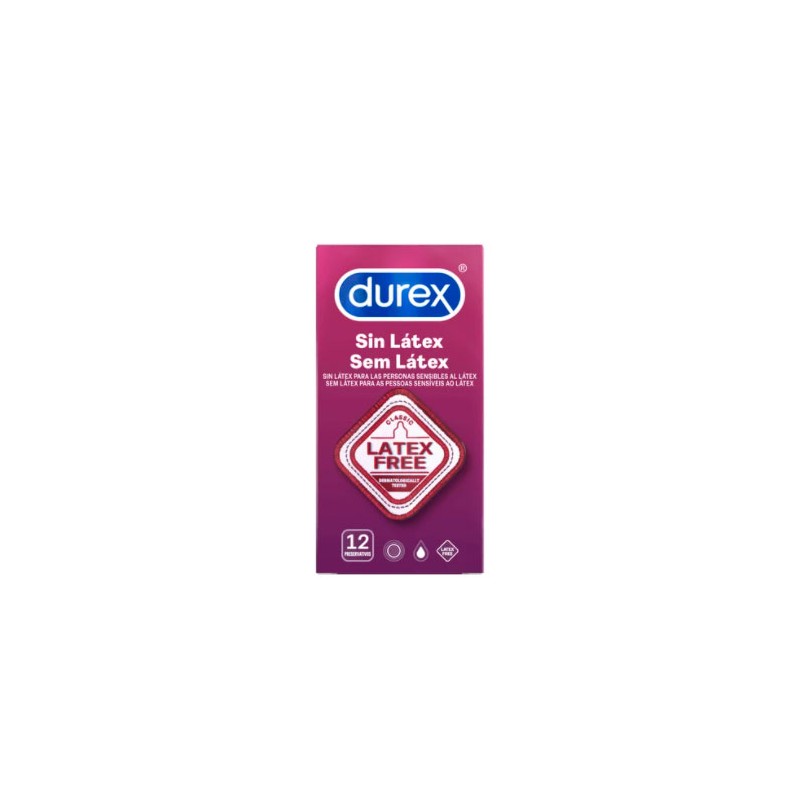 Durex sin látex 12 preservativos - Farmacia Olmos