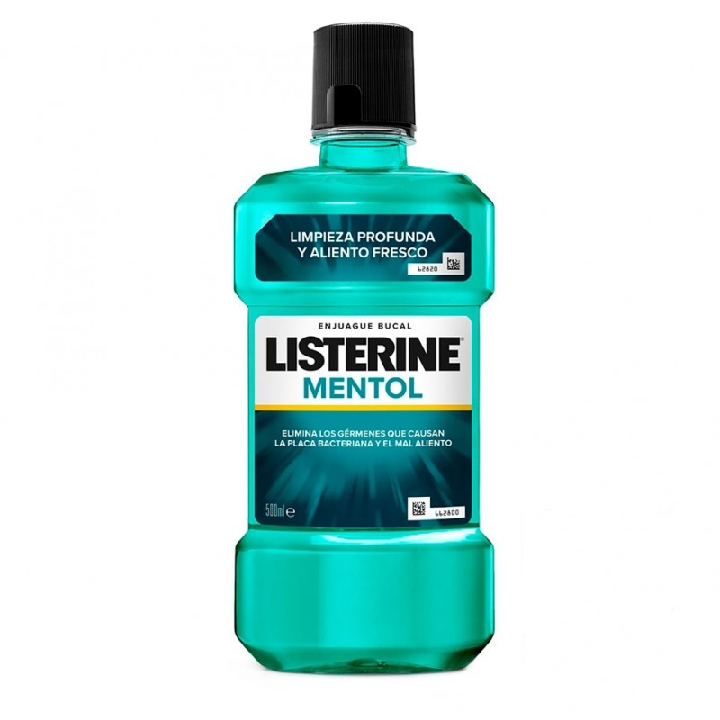 Listerine mentol  500 ml-Farmacia Olmos