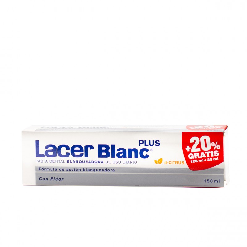 Lacer blanc plus pasta dental blanqueadora 150ml-Farmacia Olmos