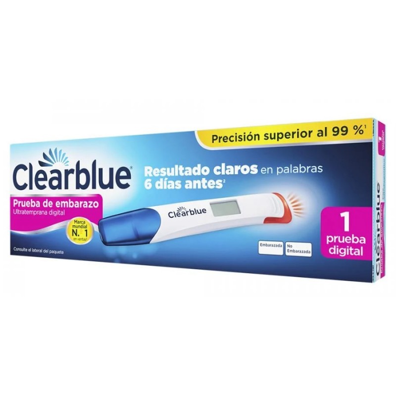 Clearblue prueba de embarazo ultratemprana 1 test-Farmacia Olmos