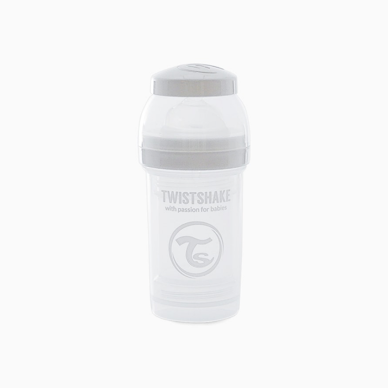 Twistshake biberon anti-colico blanco 180ml- Farmacia Olmos