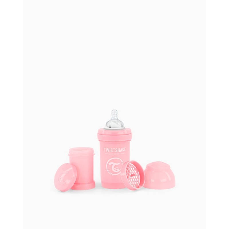 Twistshake biberon anti-colico rosa 180ml- Farmacia Olmos