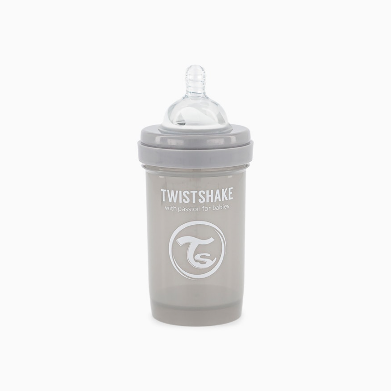 Twistshake biberon anti-colico gris 180ml-Farmacia Olmos