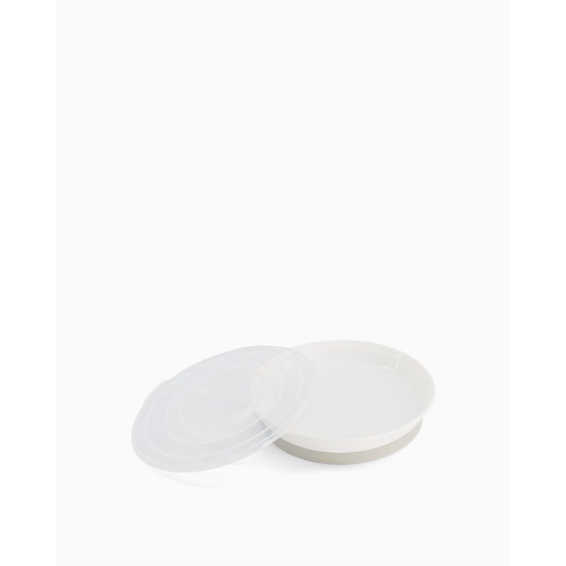 Twistshake plato blanco-Farmacia Olmos