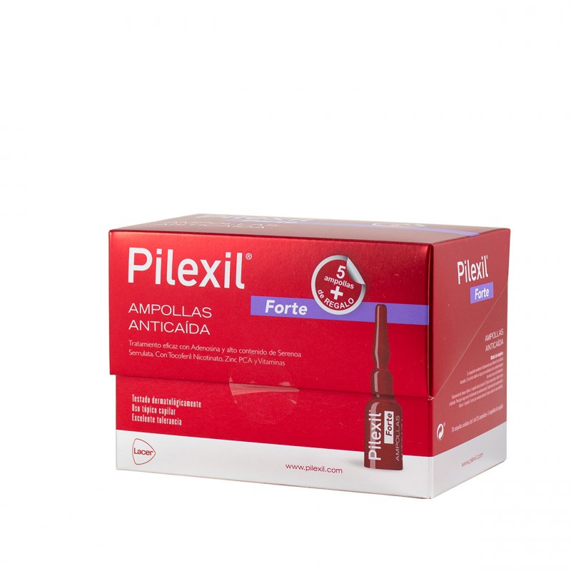 Pilexil forte anticaida 15 ampollas-Farmacia Olmos