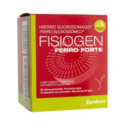 Fisiogen ferro forte 30 sobres- Farmacia  Olmos