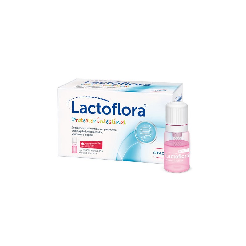 Lactoflora protector intestinal infantil fresa 10 viales-Farmacia Olmos
