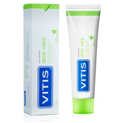 Vitis aloe vera pasta dental manzana 125ml-Farmacia Olmos