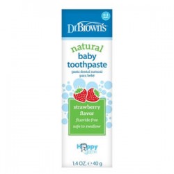 Dr brown´s pasta dental natural bebe fresa 40g-Farmacia Olmos