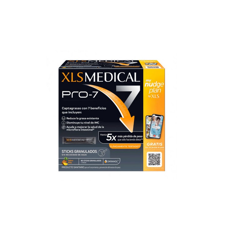 Xls medical pro-7  90 sticks sabor piña-Farmacia Olmos