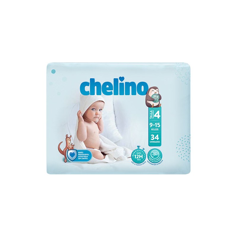 Chelino pañal infantil fashion & love t- 4 (9 - 15 kg) 36 pañales-Farmacia Olmos