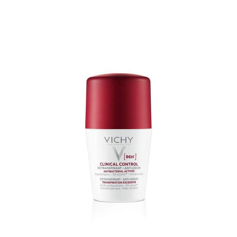 Vichy desodorante clinical control antitranspirante 96h roll-on 50ml-Farmacia Olmos.