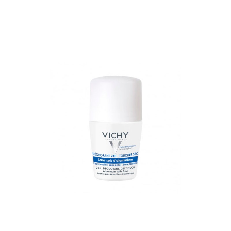 Vichy desodorante tacto seco 24 h roll-on 50 ml-Farmacia Olmos