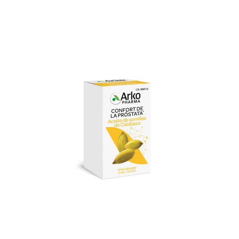 Arkopharma aceite semillas de calabaza bio 50 capsulas-Farmacia Olmos