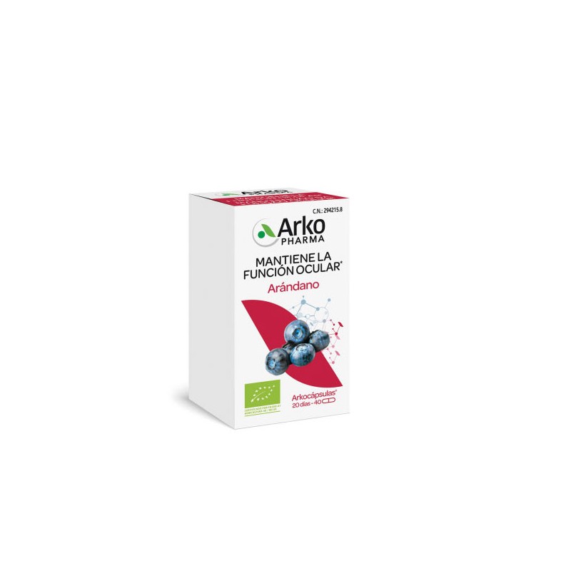 Arkopharma arandano bio 40 capsulas-Farmacia Olmos