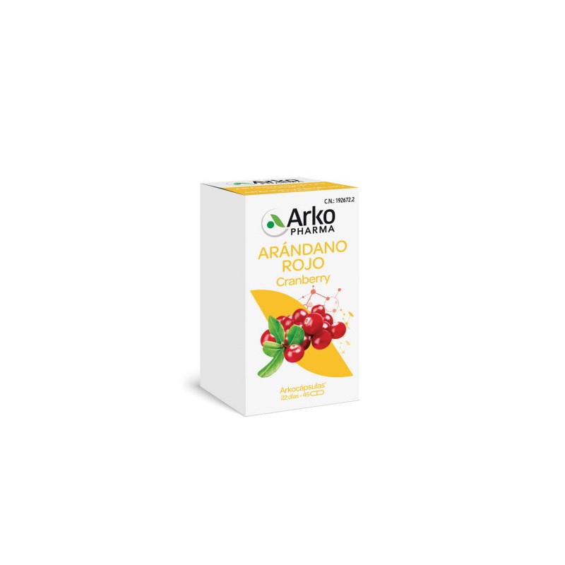 Arkopharma arandano rojo bio 45 capsulas-Farmacia Olmos