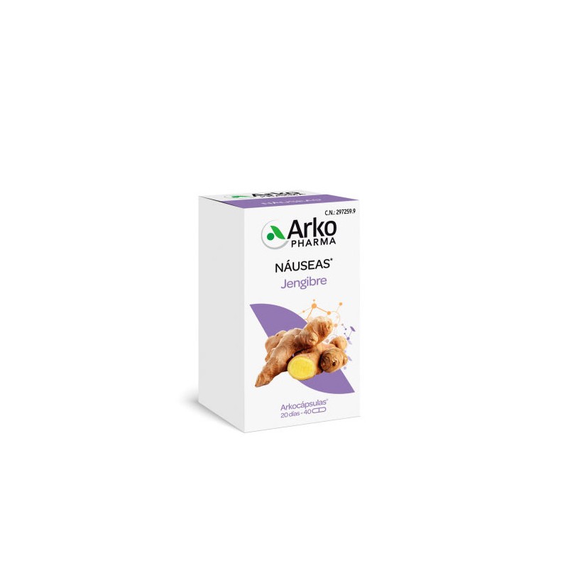 Arkopharma jengibre bio 40 capsulas-Farmacia Olmos