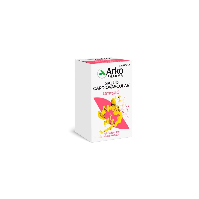 Arkopharma omega 3 aceite de pescado 50 capsulas-Farmacia Olmos.