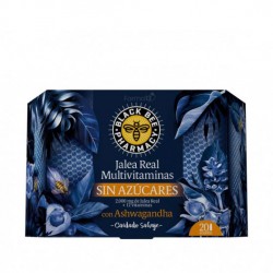 Black bee pharmacy jalea real multivitaminas sin azucar 20 ampollas-Farmacia Olmos