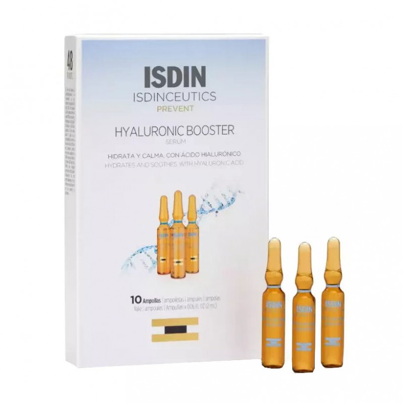 Isdinceutics hyaluronic booster 10 ampollas-Farmacia Olmos