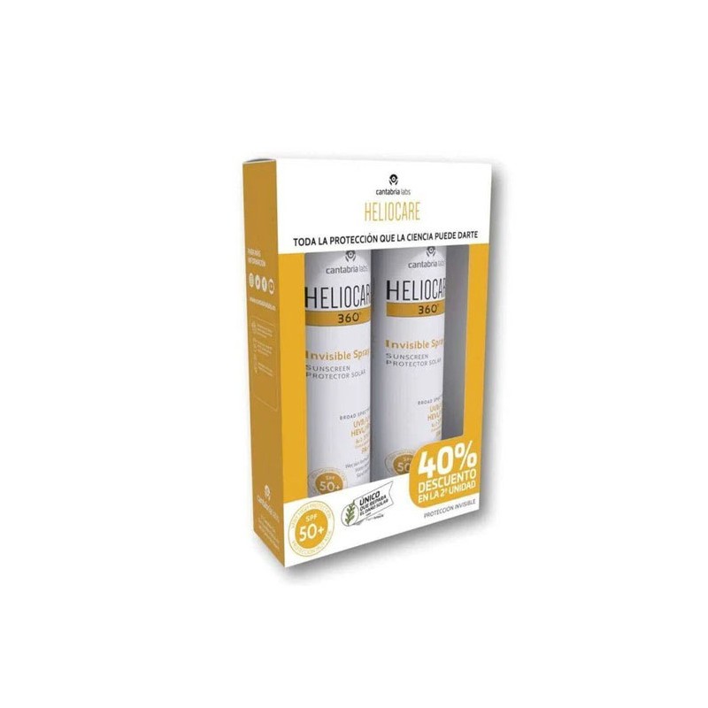 Heliocare 360º invisible spray spf50+ 200ml duplo-Farmacia Olmos