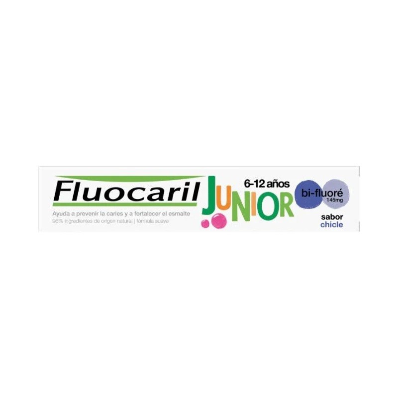 Fluocaril junior 6-12 años gel 75ml bubble-Farmacia Olmos