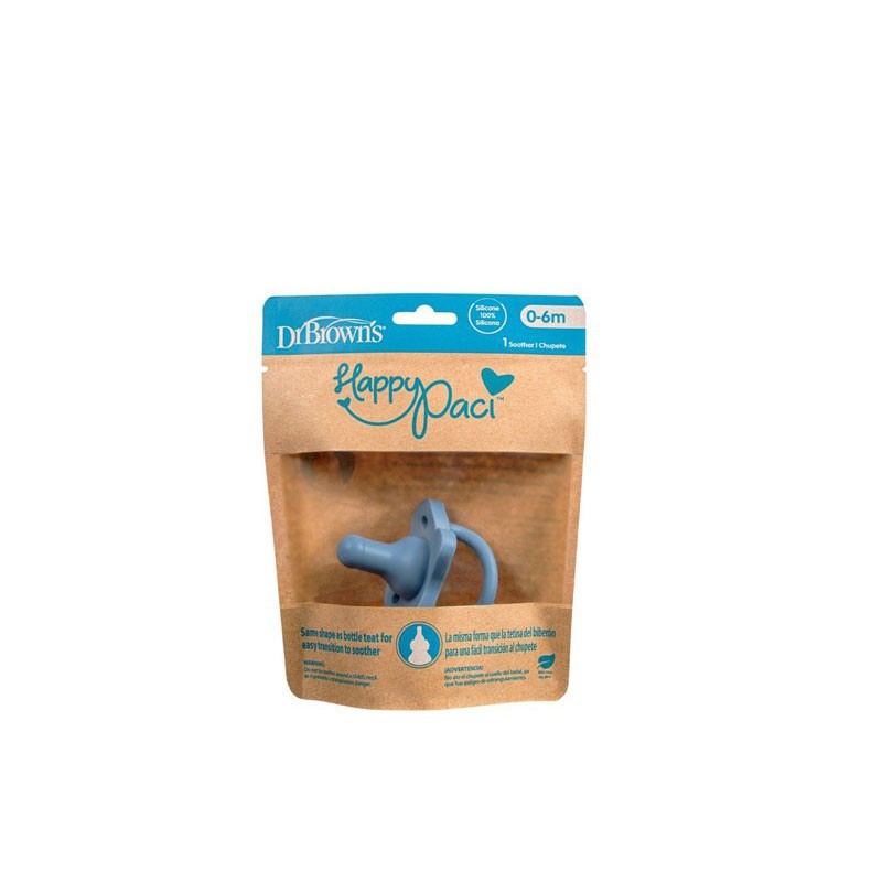 Dr brown´s chupete silicona azul 0-6m-Farmacia Olmos