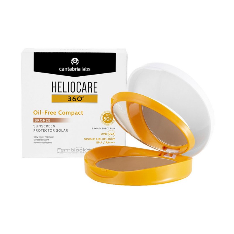 Heliocare 360º oil-free compact spf50+ 10g bronze-Farmacia Olmos
