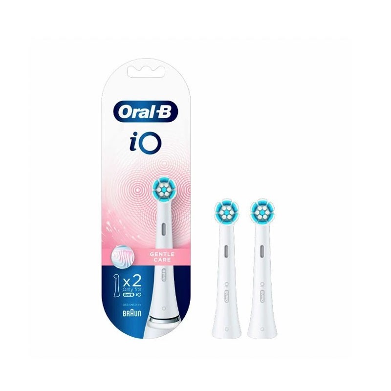 Oral b recambio cepillo dental electrico io gentle care 2 unidades-Farmacia Olmos