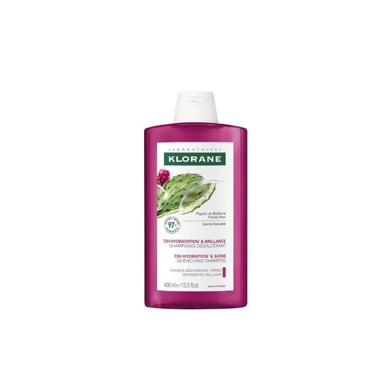 Klorane champu hidratacion y brillo  higo barbaria 400ml-Farmacia Olmos