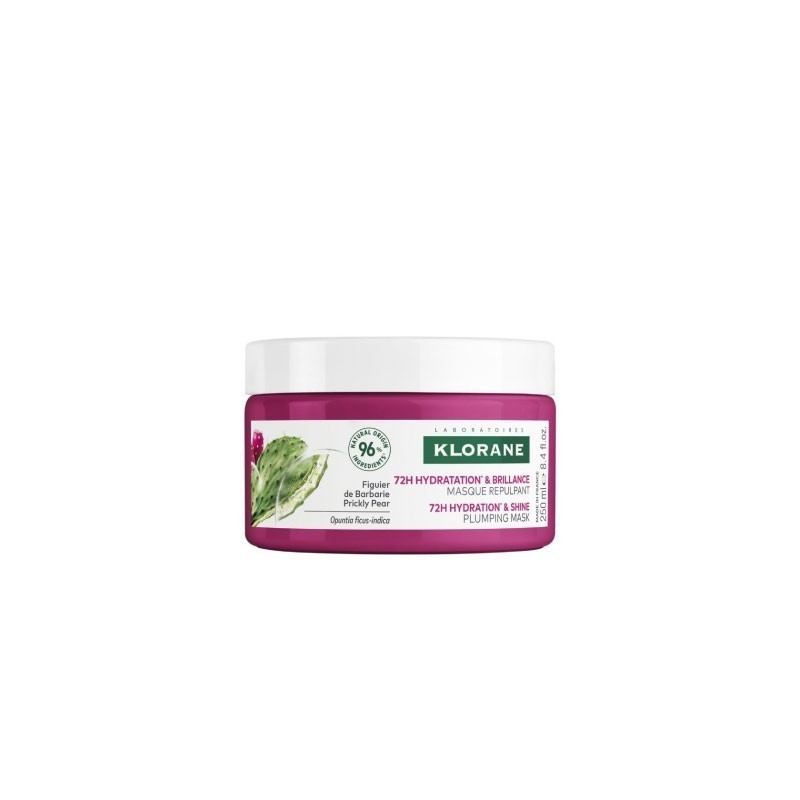 Klorane mascarilla hidratacion y brillo higo barbaria 250ml-Farmacia Olmos