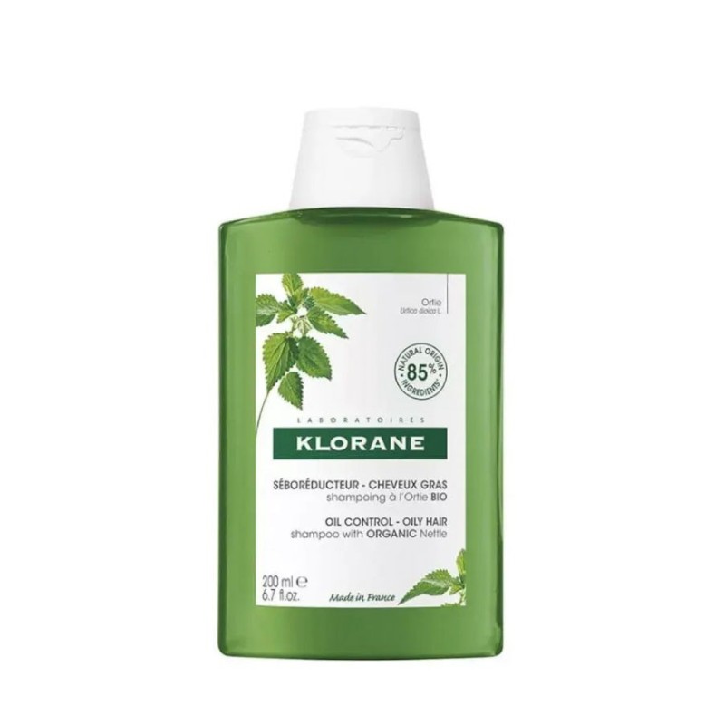 Klorane champu seborregulador al exto de ortiga 200ml-Farmacia Olmos